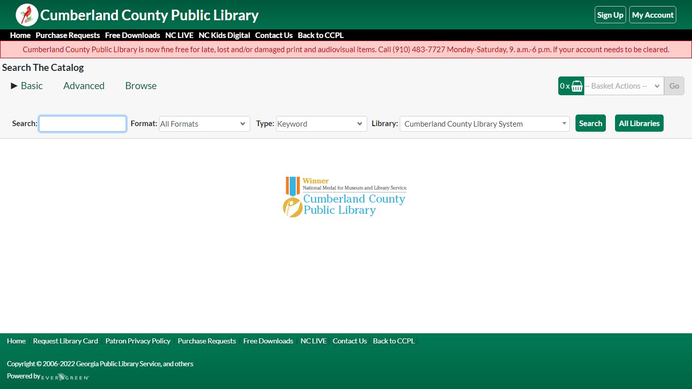 Home - Cumberland County Library System - NC Cardinal